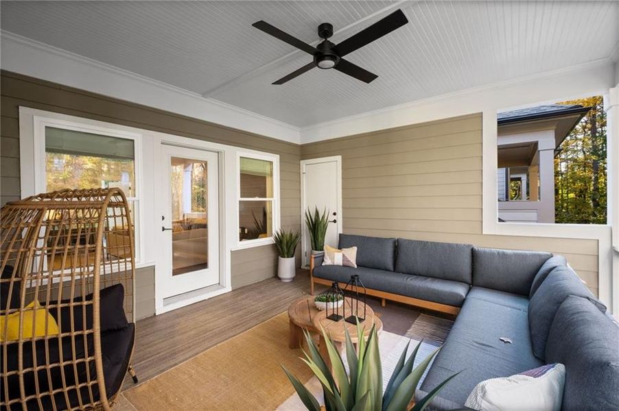 Exterior details and patio area of a home in Devin's Shire - A Kennesaw Tradition, Kennesaw (Image 4). Exterior details and patio area of a home in Devin's Shire - A Kennesaw Tradition, Kennesaw (Image 4).
