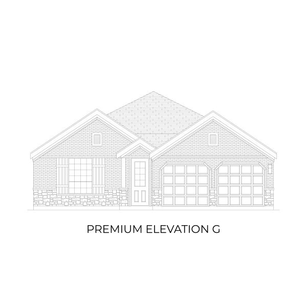 Representative rendering of the exterior for the Madison Select F by First Texas Homes (Image 10).