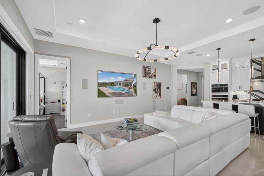 Furnished interior view inside a new home in , The Acreage (Image 56). Furnished interior view inside a new home in , The Acreage (Image 56).