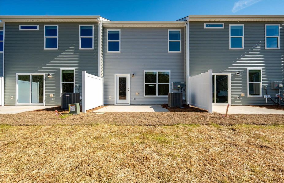 Exterior details and patio area of a home in The Landings at Montague, Goose Creek (Image 23). Exterior details and patio area of a home in The Landings at Montague, Goose Creek (Image 23).