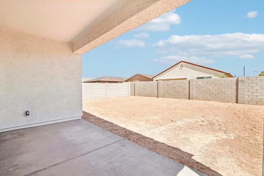 Covered patio