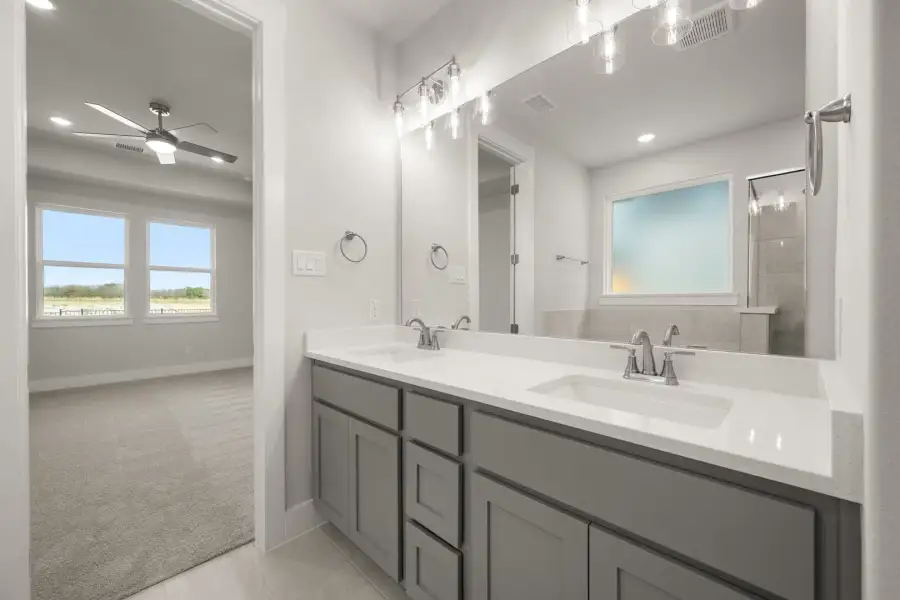 Representative furnished interior of a home built from the Liberty by Rockwell Homes in Wildflower Ranch, Justin (Image 14).