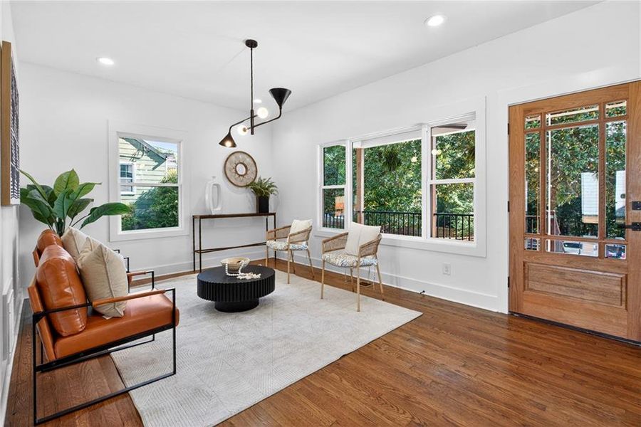 Furnished interior view inside a new home in , Atlanta (Image 31).