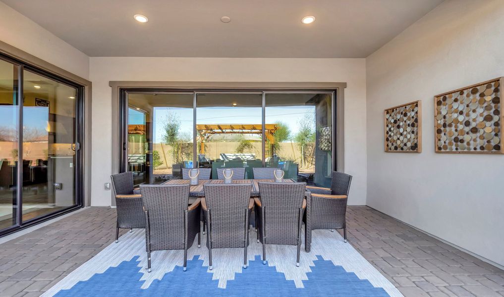 Covered patio for entertaining