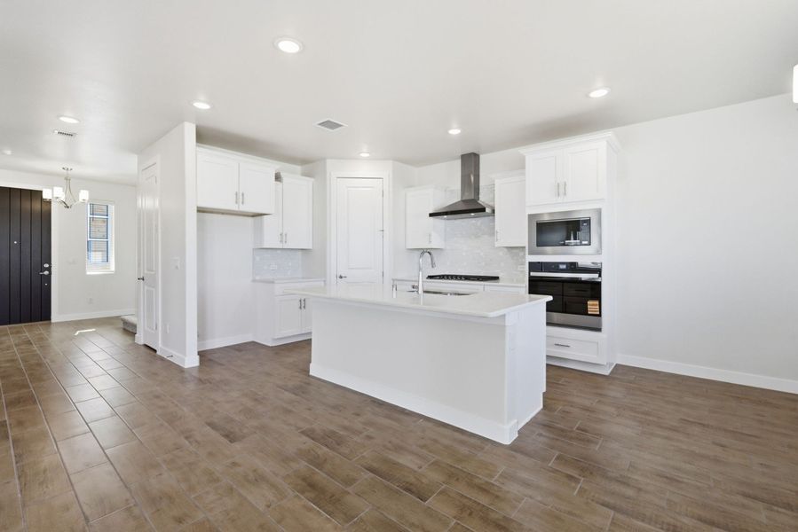 Representative furnished interior of a home built from the Timberon I by Hakes Brothers in Emerald Estates, El Paso (Image 6).