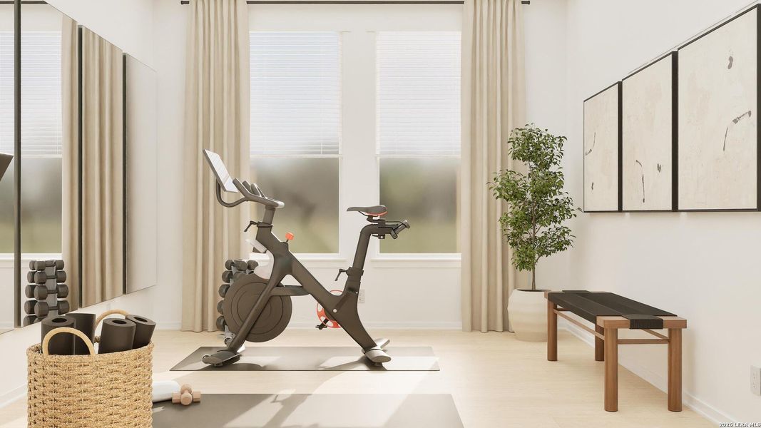 Furnished interior view inside a new home in Brookmill, San Antonio (Image 24). Furnished interior view inside a new home in Brookmill, San Antonio (Image 24).