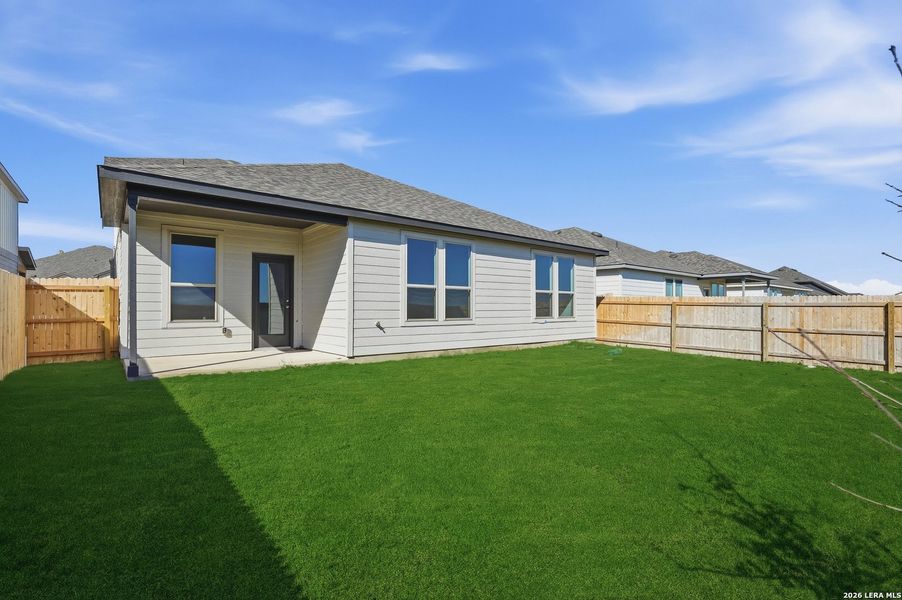 Exterior details and patio area of a home in Dove Song, Marion (Image 2). Exterior details and patio area of a home in Dove Song, Marion (Image 2).