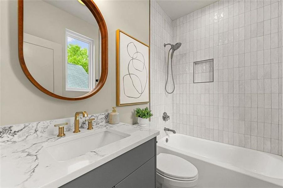 Furnished interior view inside a new home in , Atlanta (Image 17).