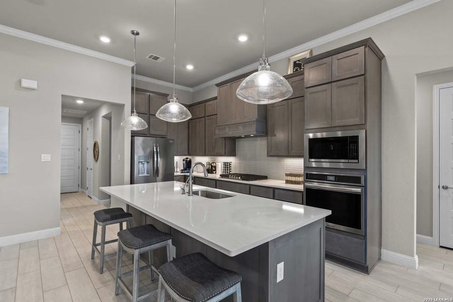Furnished interior view inside a new home in , Castroville (Image 18). Furnished interior view inside a new home in , Castroville (Image 18).