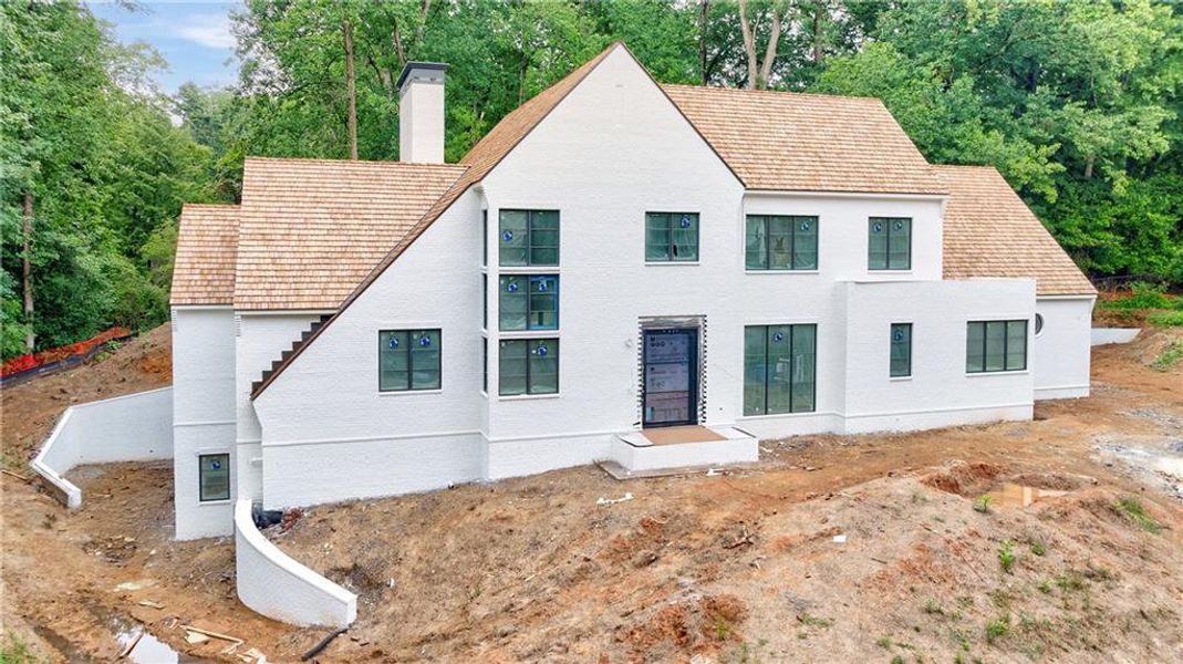 Front exterior of a new home in , Atlanta, GA, highlighting curb appeal (Image 1). Front exterior of a new home in , Atlanta, GA, highlighting curb appeal (Image 1).