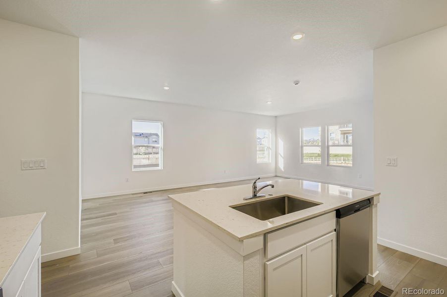 Furnished interior view inside a new home in Ledge Rock: The Petal Collection, Johnstown (Image 5).