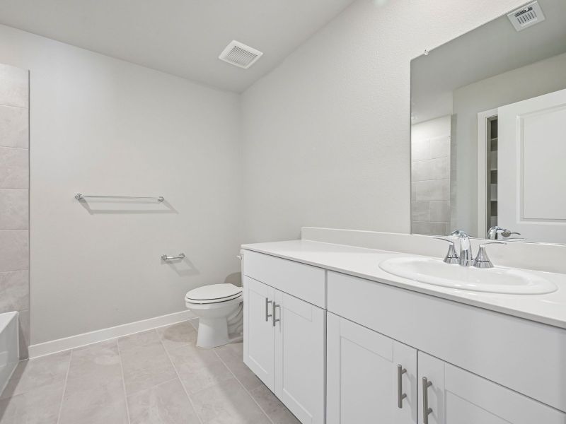 Furnished interior view inside a new home in Lakehaven - Premier Series, Farmersville (Image 13). Furnished interior view inside a new home in Lakehaven - Premier Series, Farmersville (Image 13).