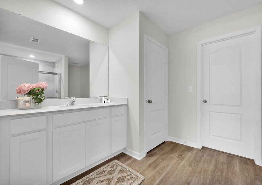 Get ready for your day in the master bathroom Get ready for your day in the master bathroom