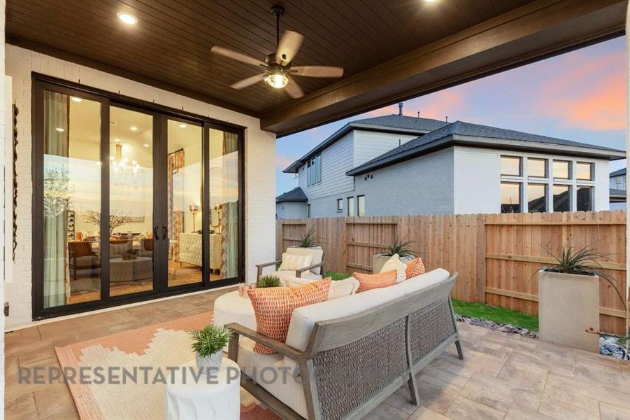 Furnished interior view inside a new home in Harvest, Northlake (Image 8).