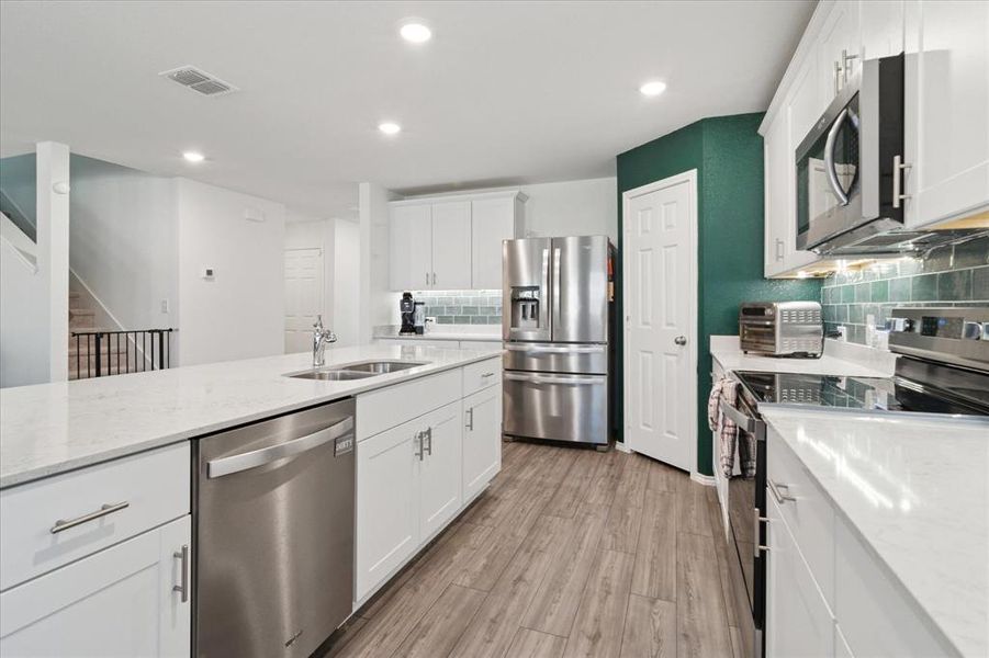 Furnished interior view inside a new home in , Denton (Image 12). Furnished interior view inside a new home in , Denton (Image 12).