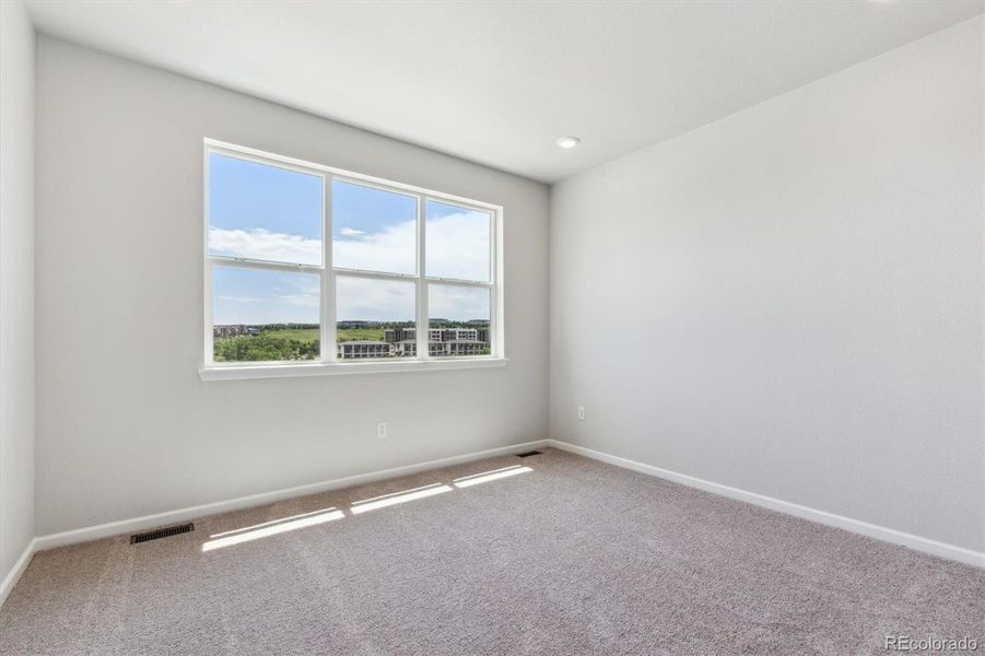 Spacious, unfurnished interior of a new home in Townhome Collection at Grand Vue at Interlocken, Broomfield (Image 15). Spacious, unfurnished interior of a new home in Townhome Collection at Grand Vue at Interlocken, Broomfield (Image 15).