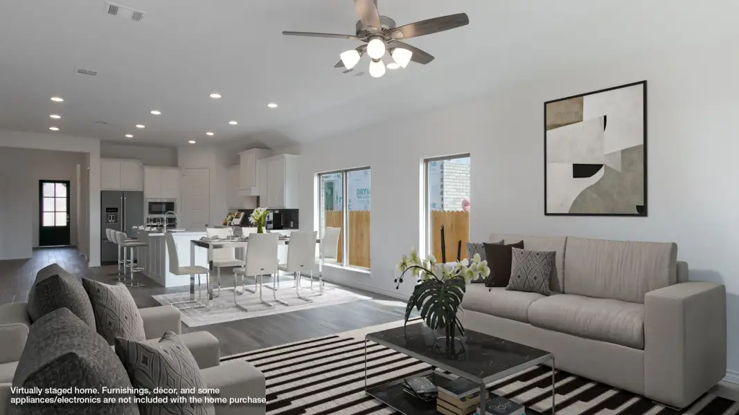 Furnished interior view inside a new home in The George, Richmond (Image 3).