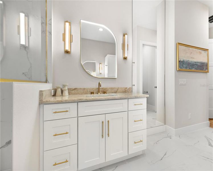 Furnished interior view inside a new home in , Flagler Beach (Image 34).