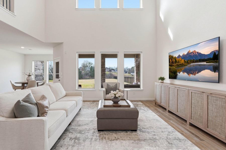 Furnished interior view inside a new home in Waterstone on Lake Conroe, Montgomery (Image 9).