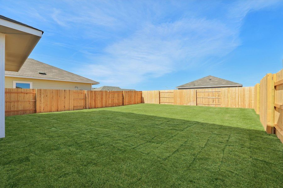 Private Backyard of Home Private Backyard of Home