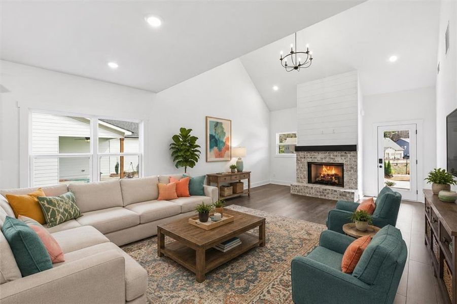 Furnished interior view inside a new home in , Emerson (Image 28).