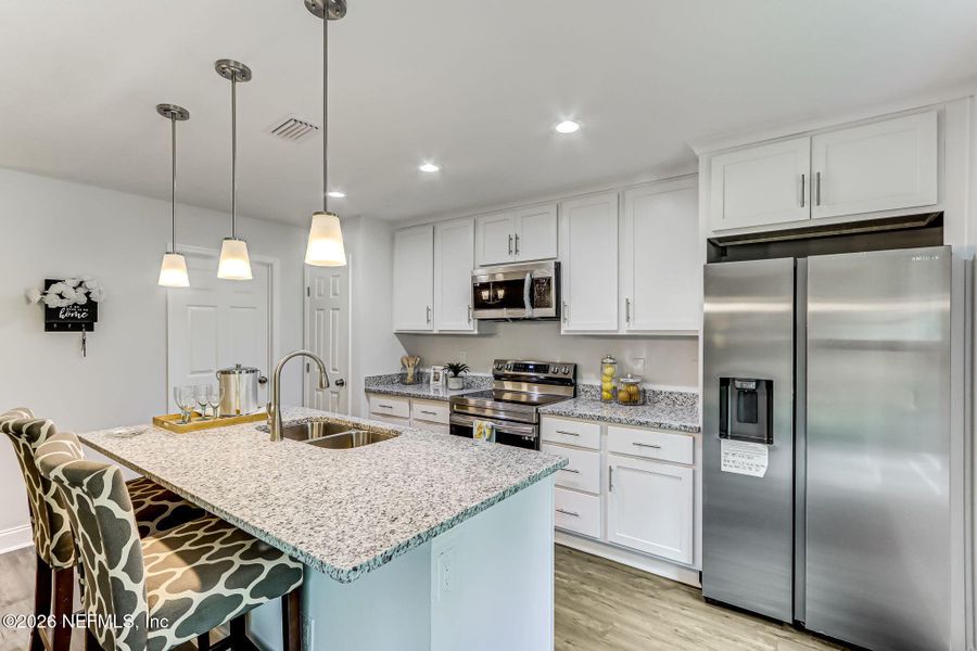 Furnished interior view inside a new home in , Jacksonville (Image 17). Furnished interior view inside a new home in , Jacksonville (Image 17).