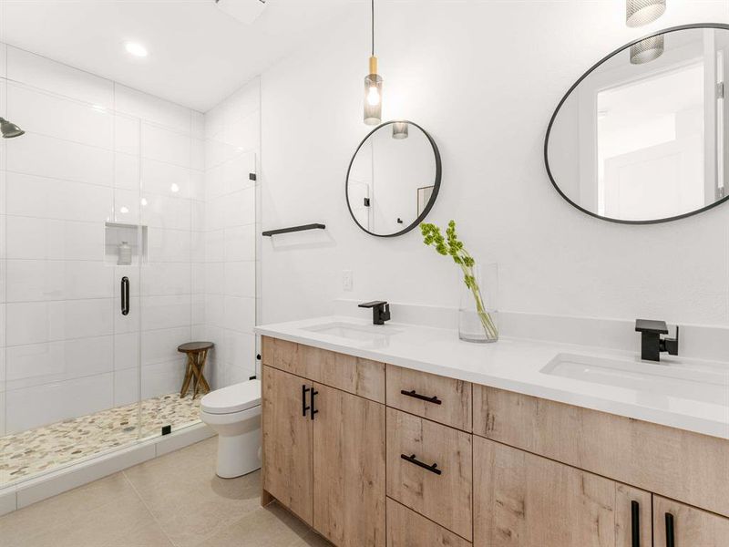 Furnished interior view inside a new home in , Dallas (Image 3).