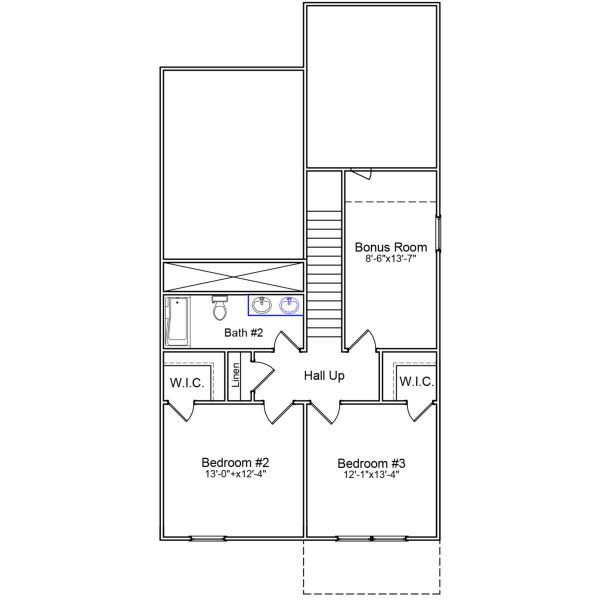 2D floor plan layout of this home in Mayfair Village, Spartanburg, SC (Image 4).