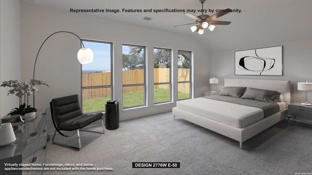 Furnished interior view inside a new home in Cibolo Valley Heights, Cibolo (Image 5).