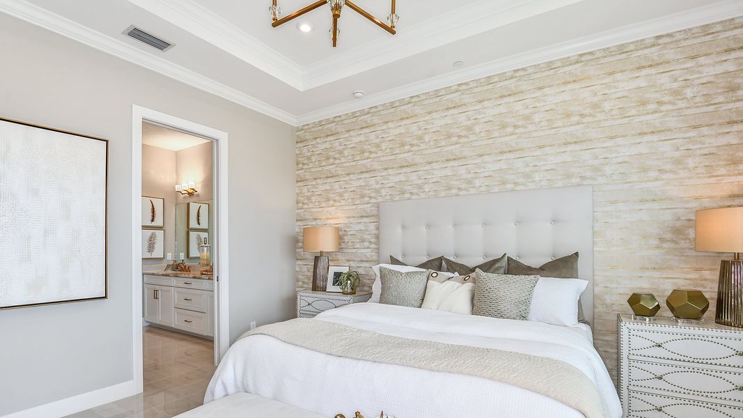 Furnished interior view inside a new home in Esplanade by the Islands Coach Homes, Naples (Image 12).