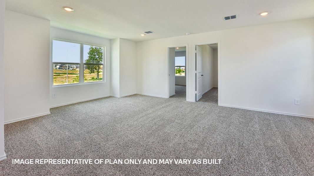 Representative unfurnished interior of a home built from the The Travis by D.R. Horton in Valverde, Bastrop (Image 28).