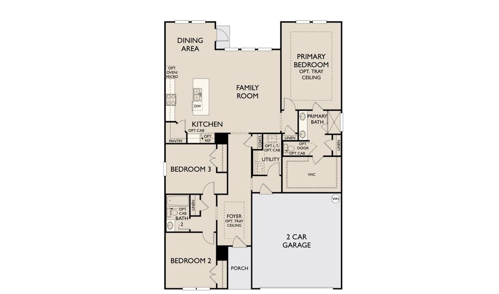 2D floor plan layout for the Makenzie by Ashton Woods in Nopal Valley, San Antonio, TX (Image 3). 2D floor plan layout for the Makenzie by Ashton Woods in Nopal Valley, San Antonio, TX (Image 3).
