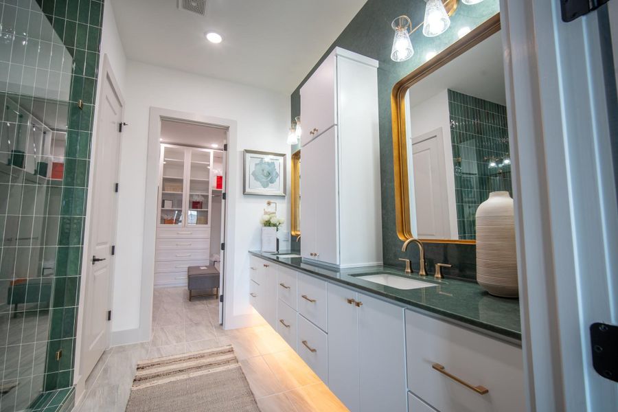 Furnished interior view inside a new home in Spring Valley Creek, Houston (Image 32).