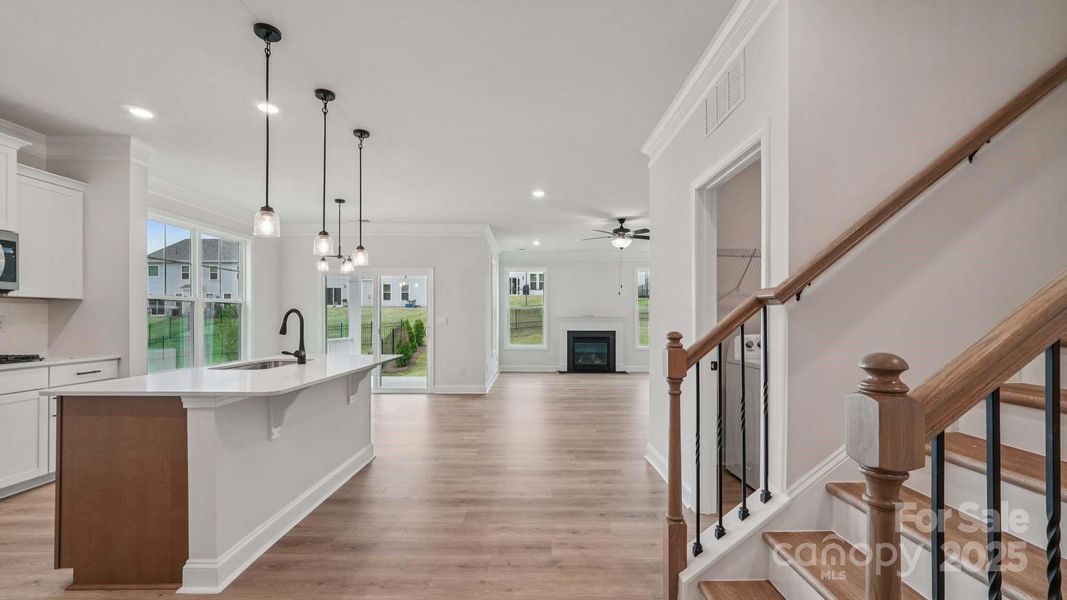 Furnished interior view inside a new home in Falls Cove, Troutman (Image 8).