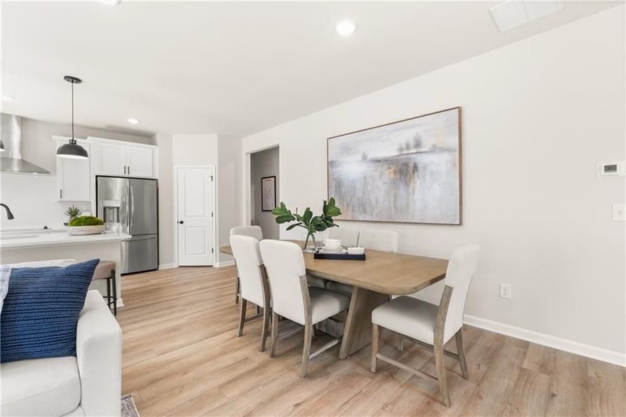 Furnished interior view inside a new home in The Bluffs, Canton (Image 15).