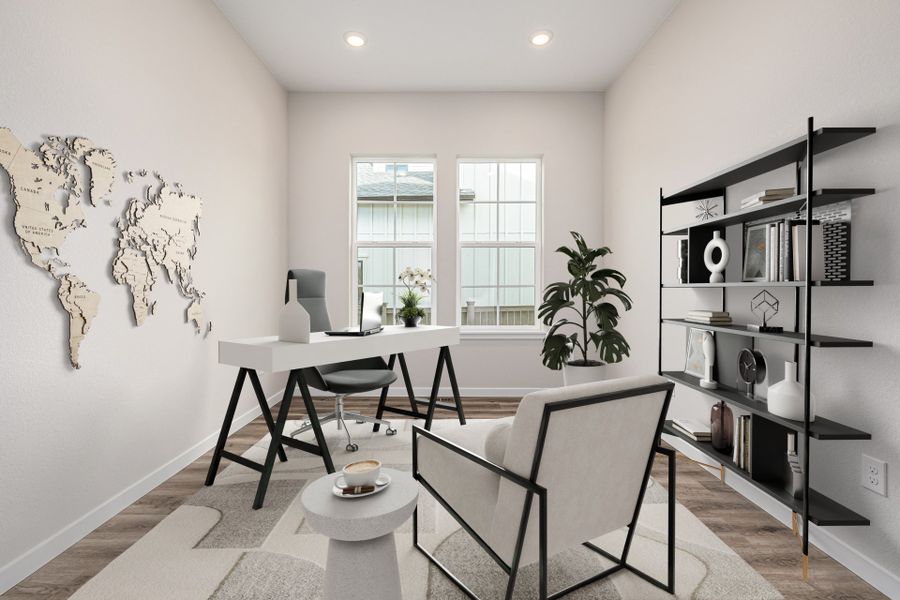 Furnished interior view inside a new home in Westerly, Erie (Image 8).