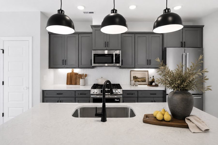 Representative furnished interior of a home built from the The Lofton by RobuckHomes in Downtown Wilmington Collective, Wilmington (Image 6).