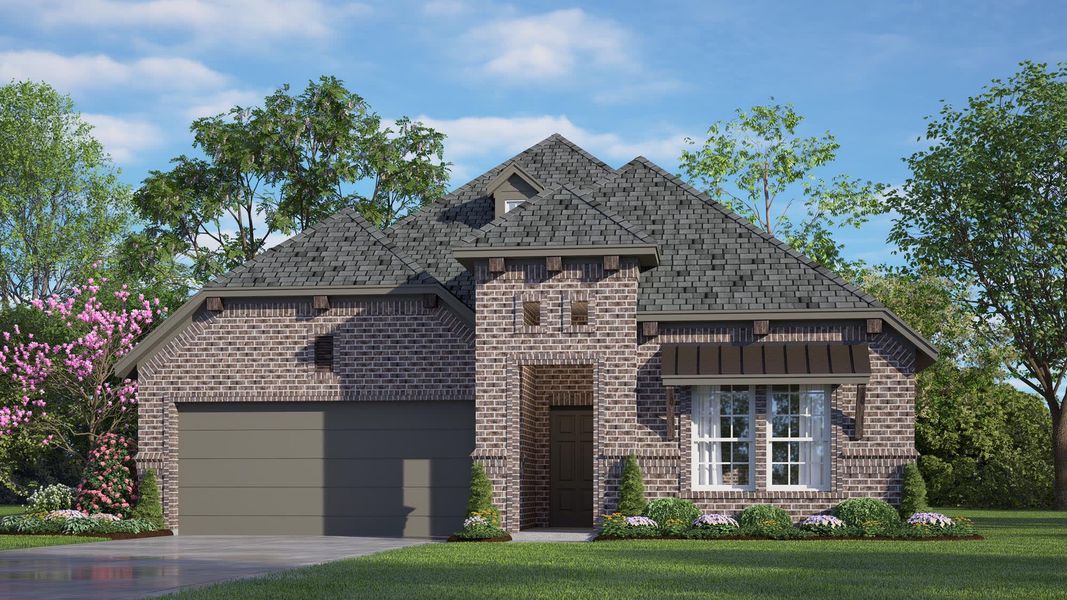 Elevation C | Concept 1841 at Coyote Crossing in Godley, TX by Landsea Homes