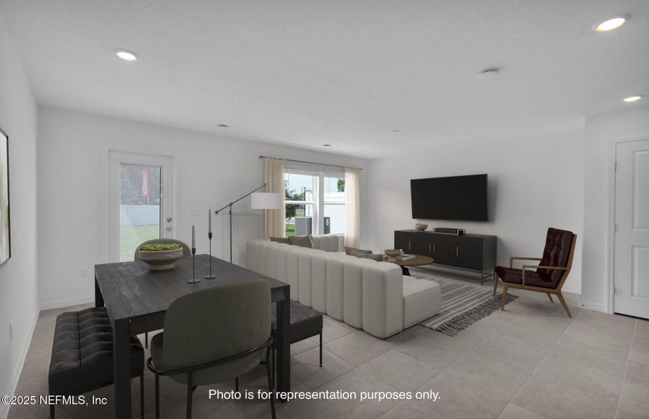 Furnished interior view inside a new home in , Jacksonville (Image 13). Furnished interior view inside a new home in , Jacksonville (Image 13).