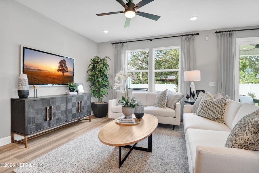 Furnished interior view inside a new home in , Jacksonville (Image 17).