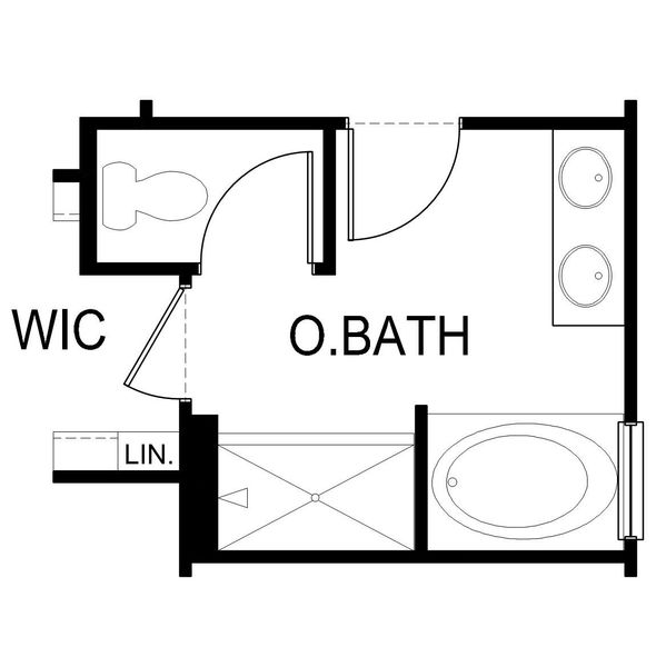 2D floor plan layout of this home in Lightwood Cottages, Moore, SC (Image 5).