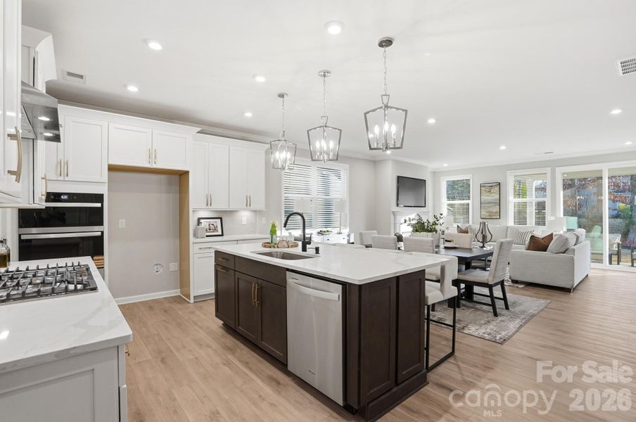 Furnished interior view inside a new home in Roseshire Chase, Huntersville (Image 5).