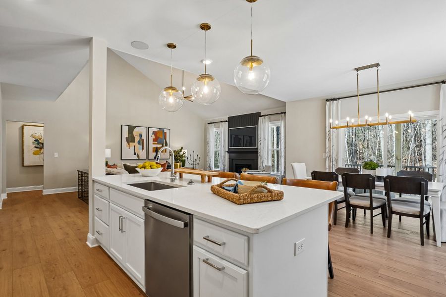 Representative furnished interior of a home built from the Roanoke by Caruso Homes in Magnolia Acres, Fuquay Varina (Image 26).