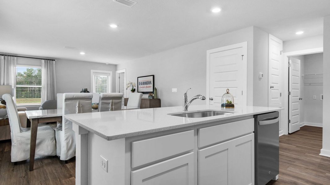 Representative furnished interior of a home built from the Delilah by D.R. Horton in Colonial East, Panama City Beach (Image 8).