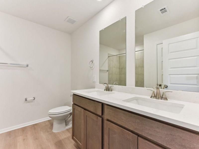 Furnished interior view inside a new home in Opal Meadows, Kyle (Image 9).