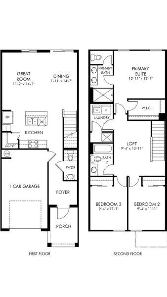 2D floor plan layout of this home in Meritage Homes at Central Park, Port St. Lucie, FL (Image 3). 2D floor plan layout of this home in Meritage Homes at Central Park, Port St. Lucie, FL (Image 3).