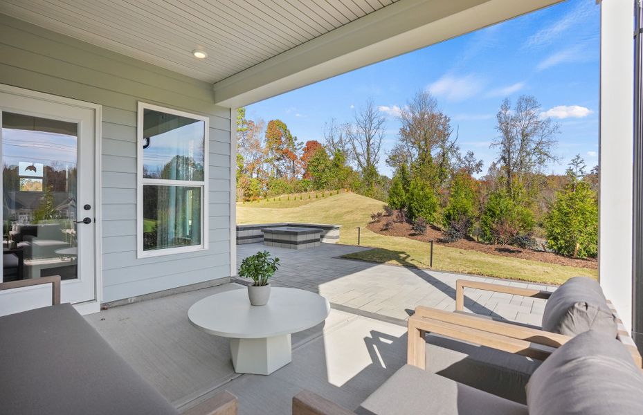 Exterior details and patio area of a home in Elmbrook, Indian Trail (Image 3). Exterior details and patio area of a home in Elmbrook, Indian Trail (Image 3).