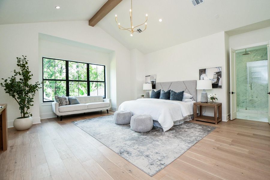 Furnished interior view inside a new home in , Houston (Image 16). Furnished interior view inside a new home in , Houston (Image 16).