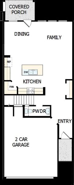 2D floor plan layout of this home in Westview Towns, Waxhaw, NC (Image 2). 2D floor plan layout of this home in Westview Towns, Waxhaw, NC (Image 2).
