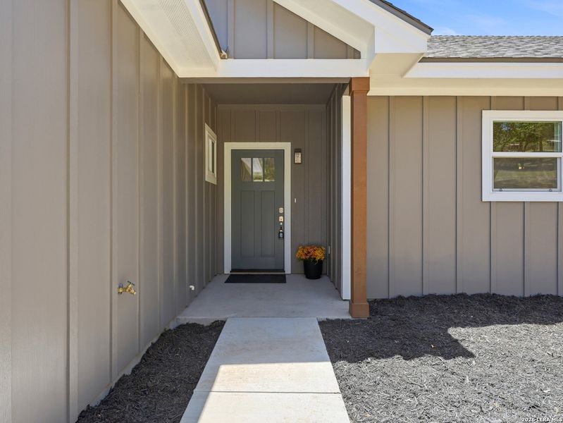 Exterior details and patio area of a home in , Kerrville (Image 31).
